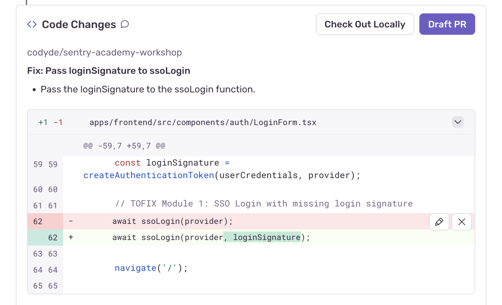 Seer Code Change